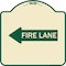 Signmission Fire Lane Left Arrow Heavy-Gauge Aluminum Architectural Sign, 18" x 18", TG-1818-23982 A-DES-TG-1818-23982 - alternate 1